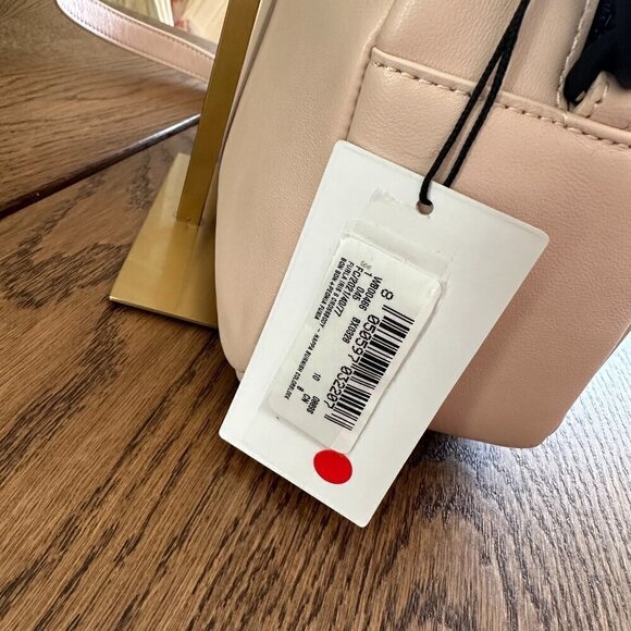 NWT! Furla Iris Logo Patch Crossbody Bag -Pink - Picture 3 of 9